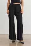 Velvet - Rhetta Satin Viscose Pant in Black