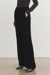 Velvet - Sorine - Silk Velvet Pant in Black