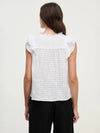 Velvet - Eva - Textured Gauze Top in White