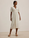 Velvet - Eloise - Textured Gauze Dress in Coconut