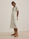 Velvet - Eloise - Textured Gauze Dress in Coconut