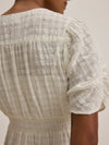 Velvet - Eloise - Textured Gauze Dress in Coconut