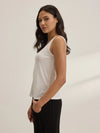Velvet - Aya Tank Top in White