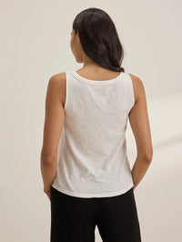 Velvet - Aya Tank Top in White