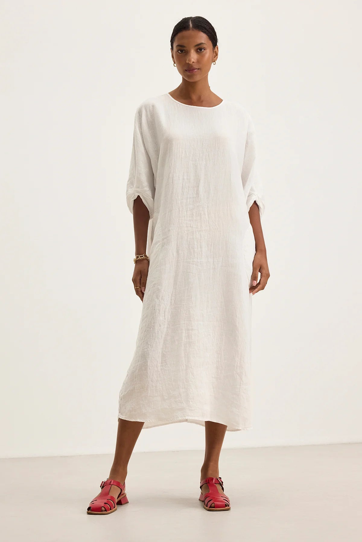 Velvet - Carmen - Woven Linen Dress