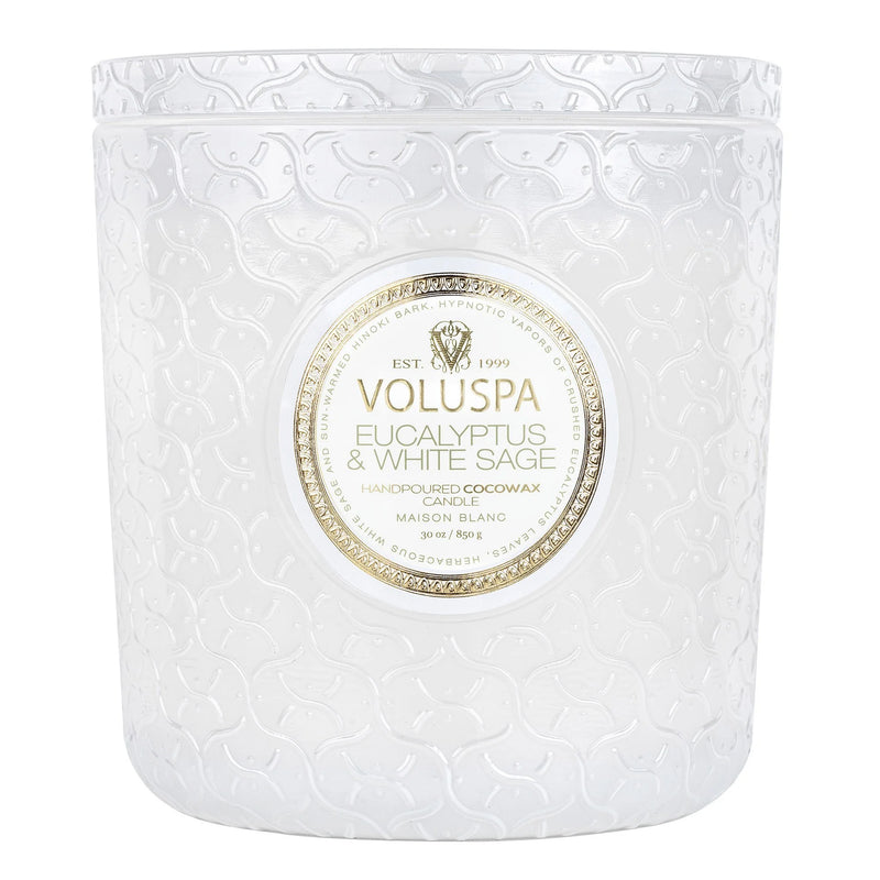 Voluspa - Eucalyptus & White Sage Luxe Candle