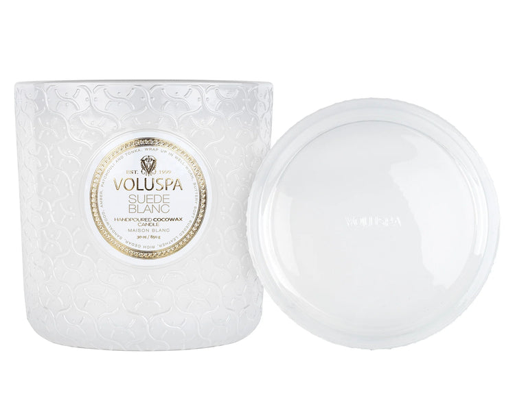 Voluspa - Suede Blanc Luxe Candle