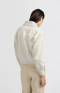 YAYA - Cardigan with classic collar in Off White