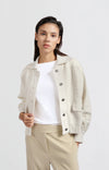 YAYA - Cardigan with classic collar in Off White