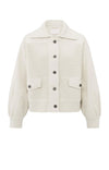 YAYA - Cardigan with classic collar in Off White