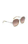 YAYA - Chloe - Hexagonal Sunglasses in Caribou Brown