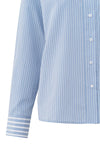 YAYA - Striped Oversized Shirt in Blue Dessin