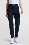 YAYA - Scuba Straight Leg Trousers in Pirate Black