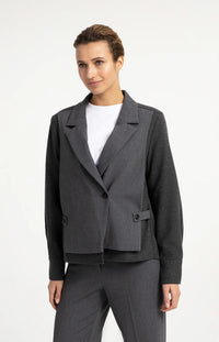 YAYA - Loose Fit Blazer with Contrast Fabric