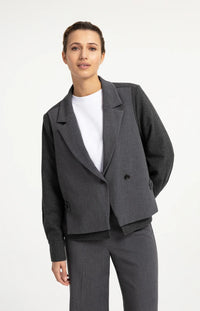 YAYA - Loose Fit Blazer with Contrast Fabric