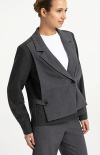 YAYA - Loose Fit Blazer with Contrast Fabric