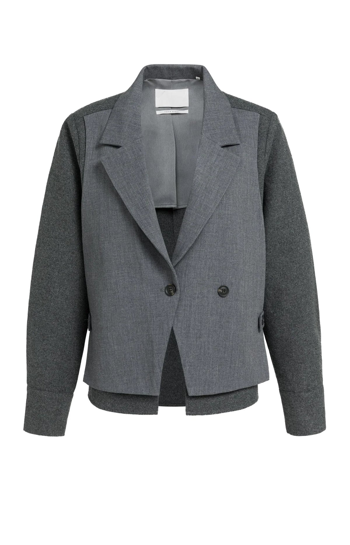 YAYA - Loose Fit Blazer with Contrast Fabric