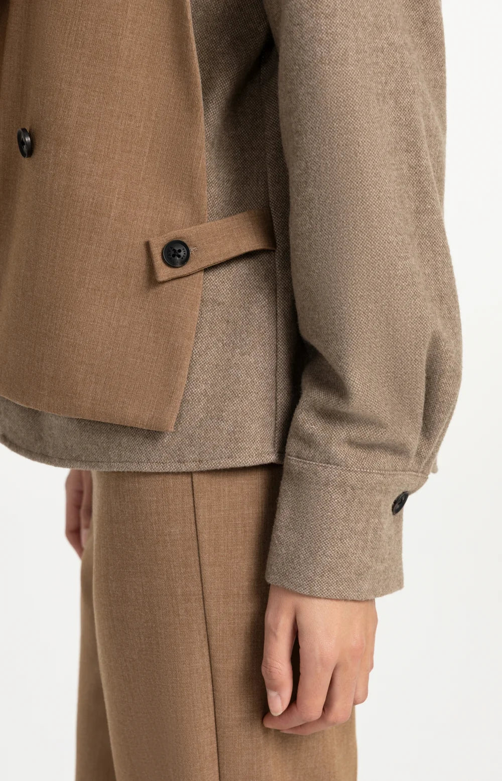YAYA - Loose Fit Blazer with Contrast Fabric