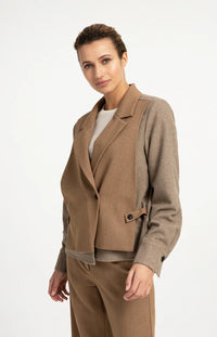 YAYA - Loose Fit Blazer with Contrast Fabric