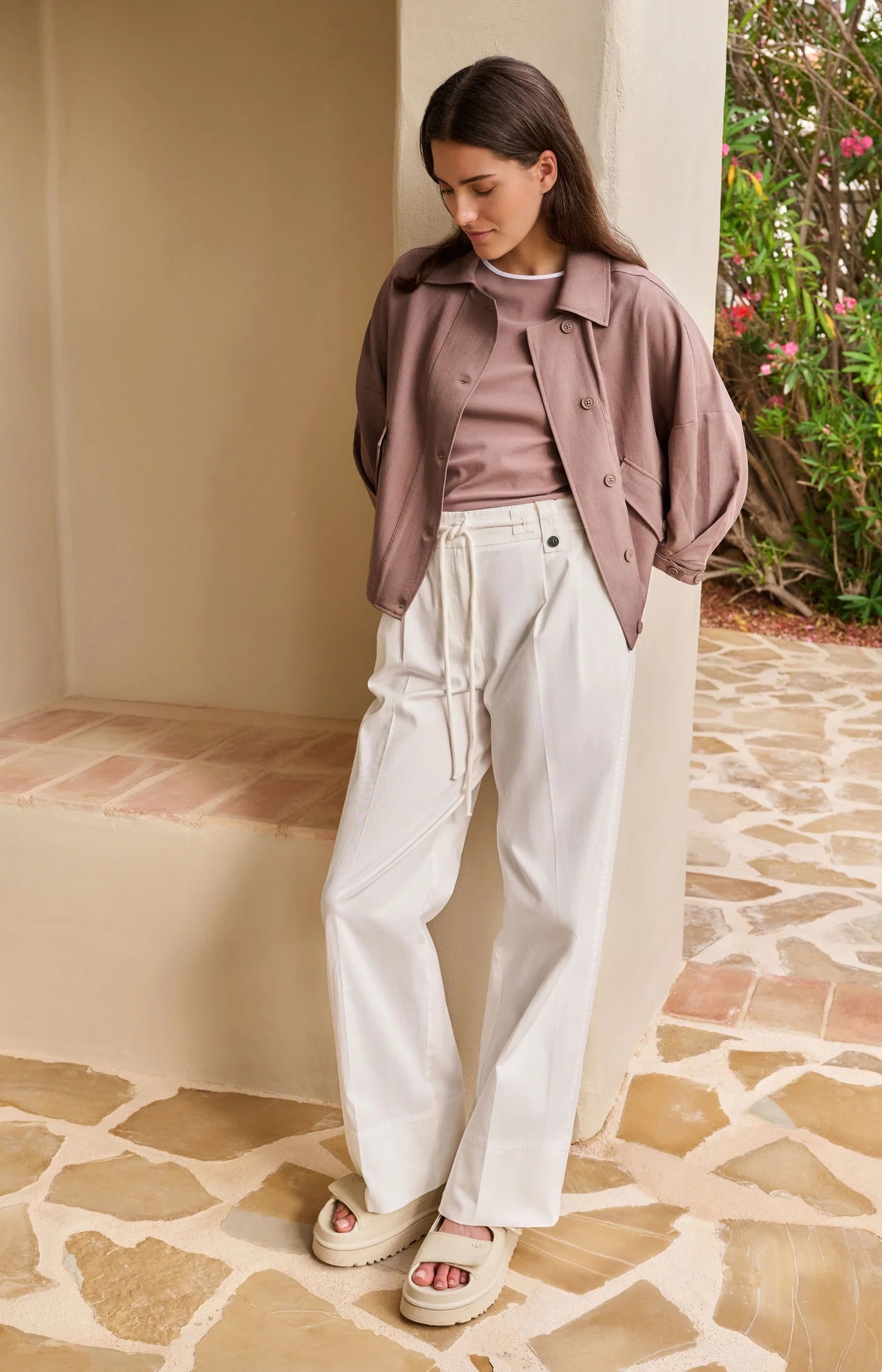 YAYA - Blouse Jacket with Adjustable Waistband