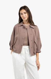 YAYA - Blouse Jacket with Adjustable Waistband