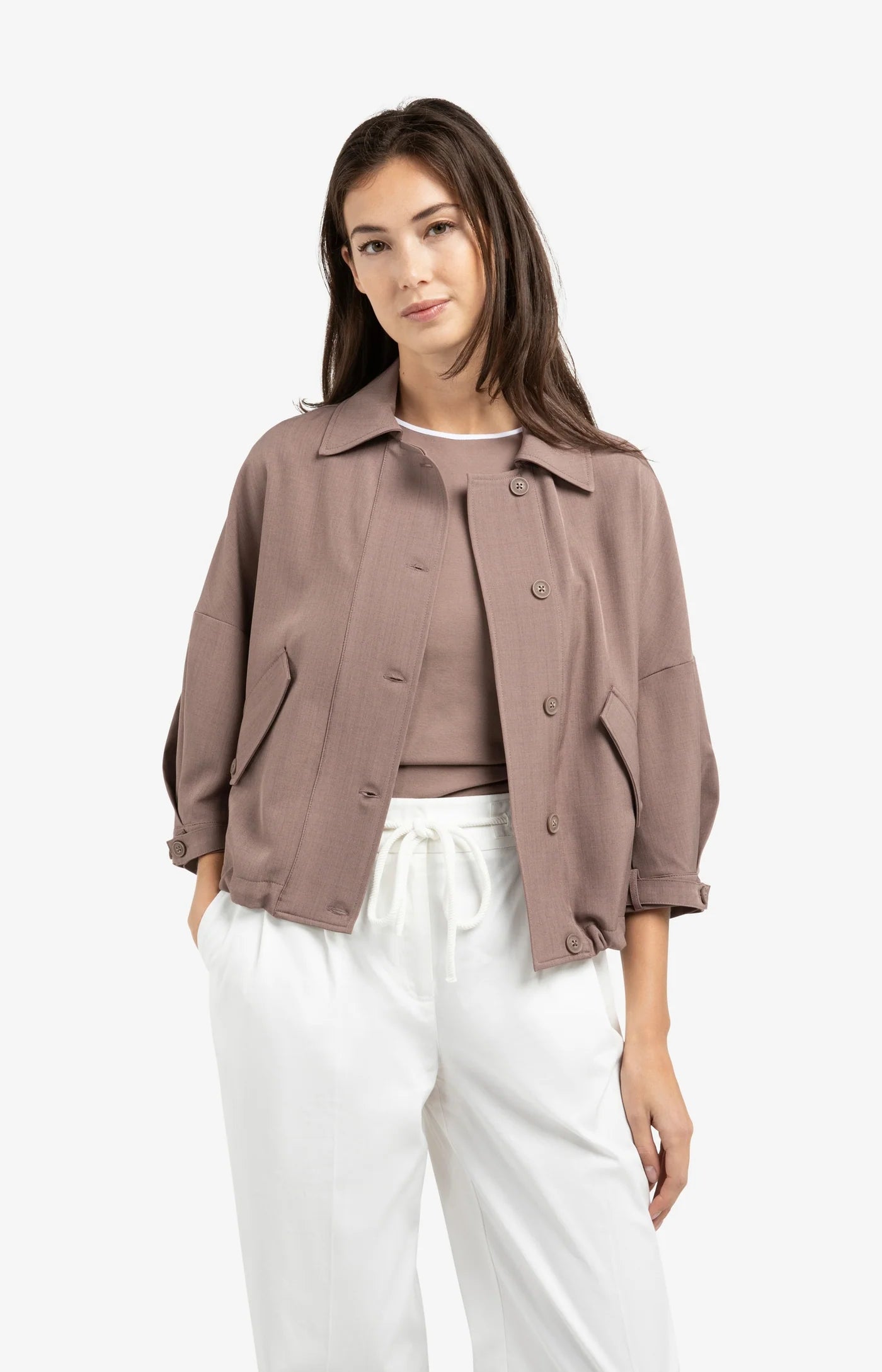YAYA - Blouse Jacket with Adjustable Waistband