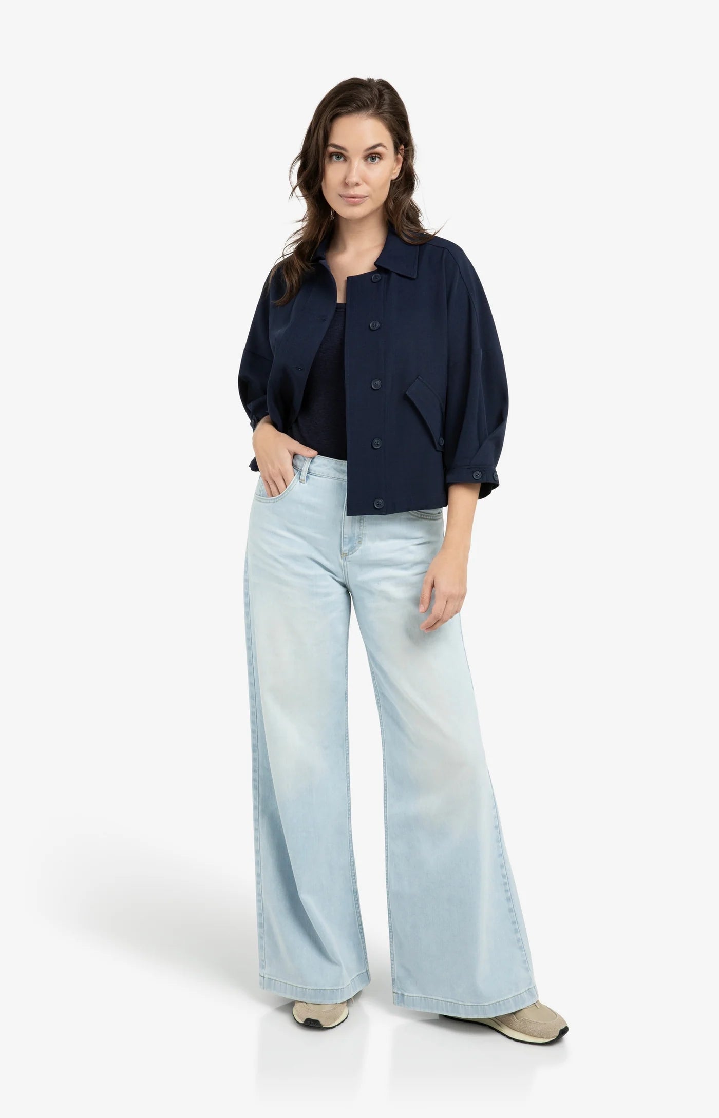 YAYA - Blouse Jacket with Adjustable Waistband