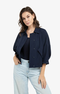 YAYA - Blouse Jacket with Adjustable Waistband