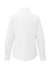 YAYA - Blouse with High V-neck Collar in Pure White