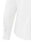 YAYA - Blouse with High V-neck Collar in Pure White