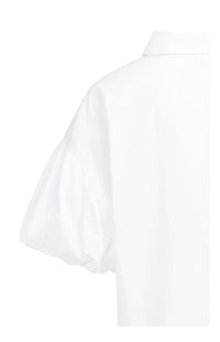 YAYA - Blouse with Balloon Sleeves in Pure White
