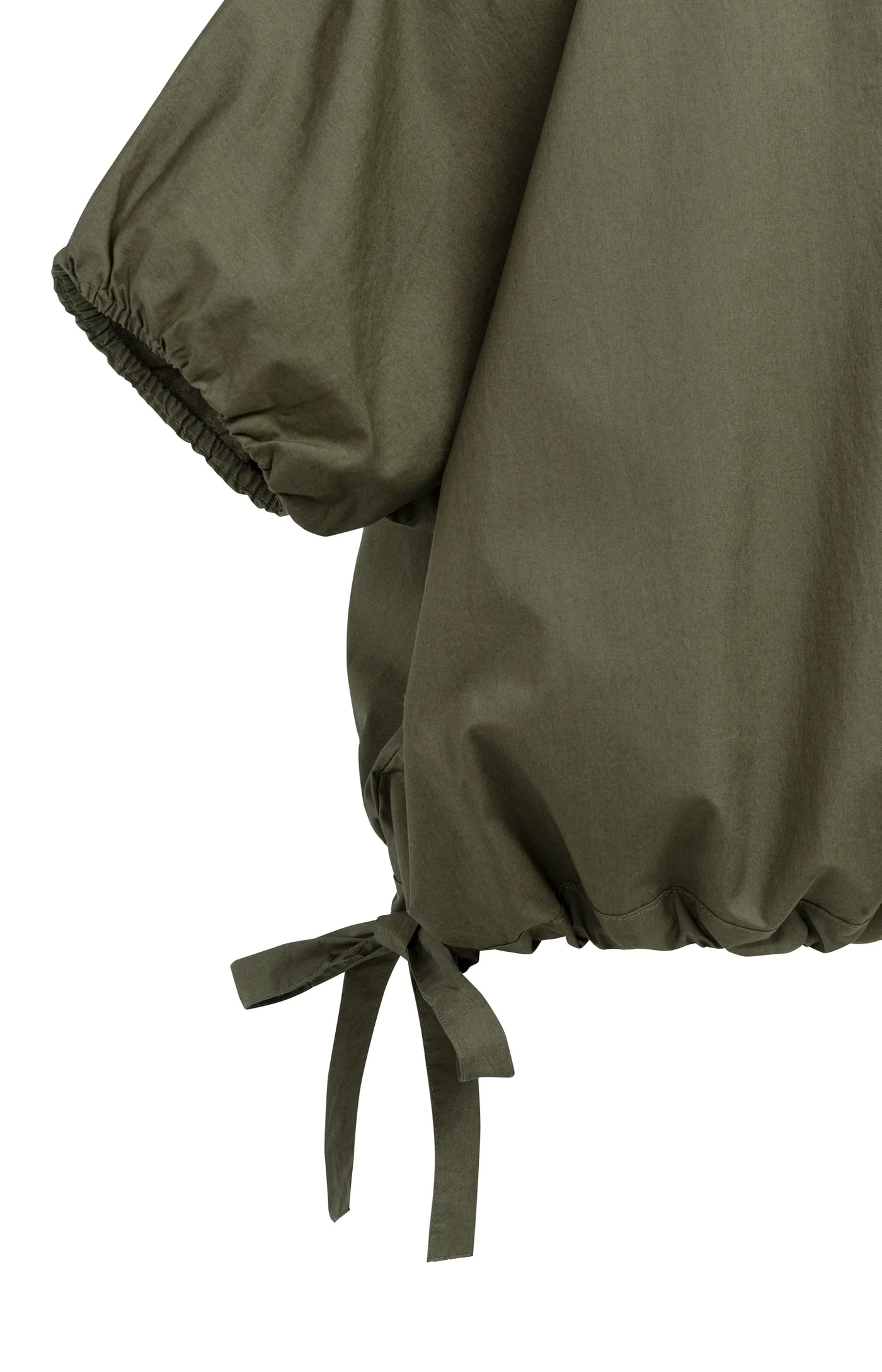 YAYA - Boxy Top with Adjustable Waist in Army Green