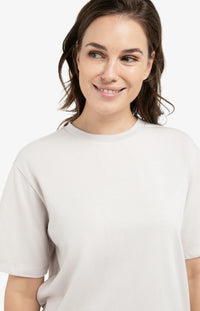 YAYA - Boyfriend T-Shirt in Gray Lilac