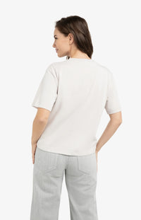 YAYA - Boyfriend T-Shirt in Gray Lilac