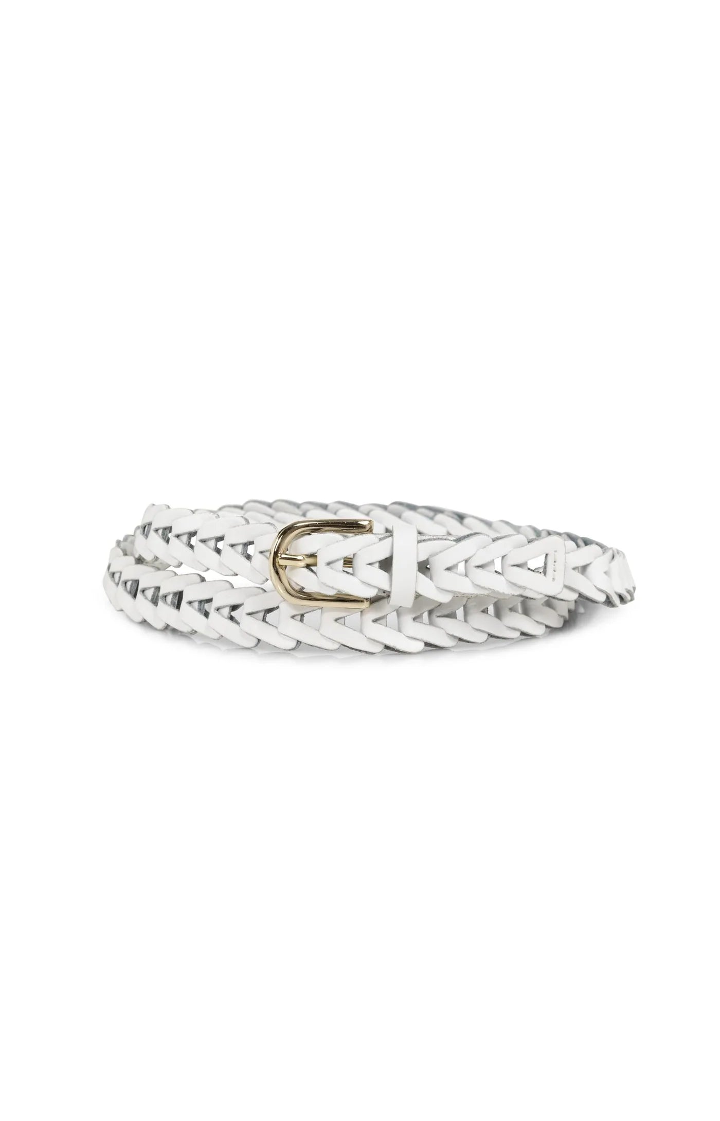 YAYA - Braided Leather Belt with Buckle