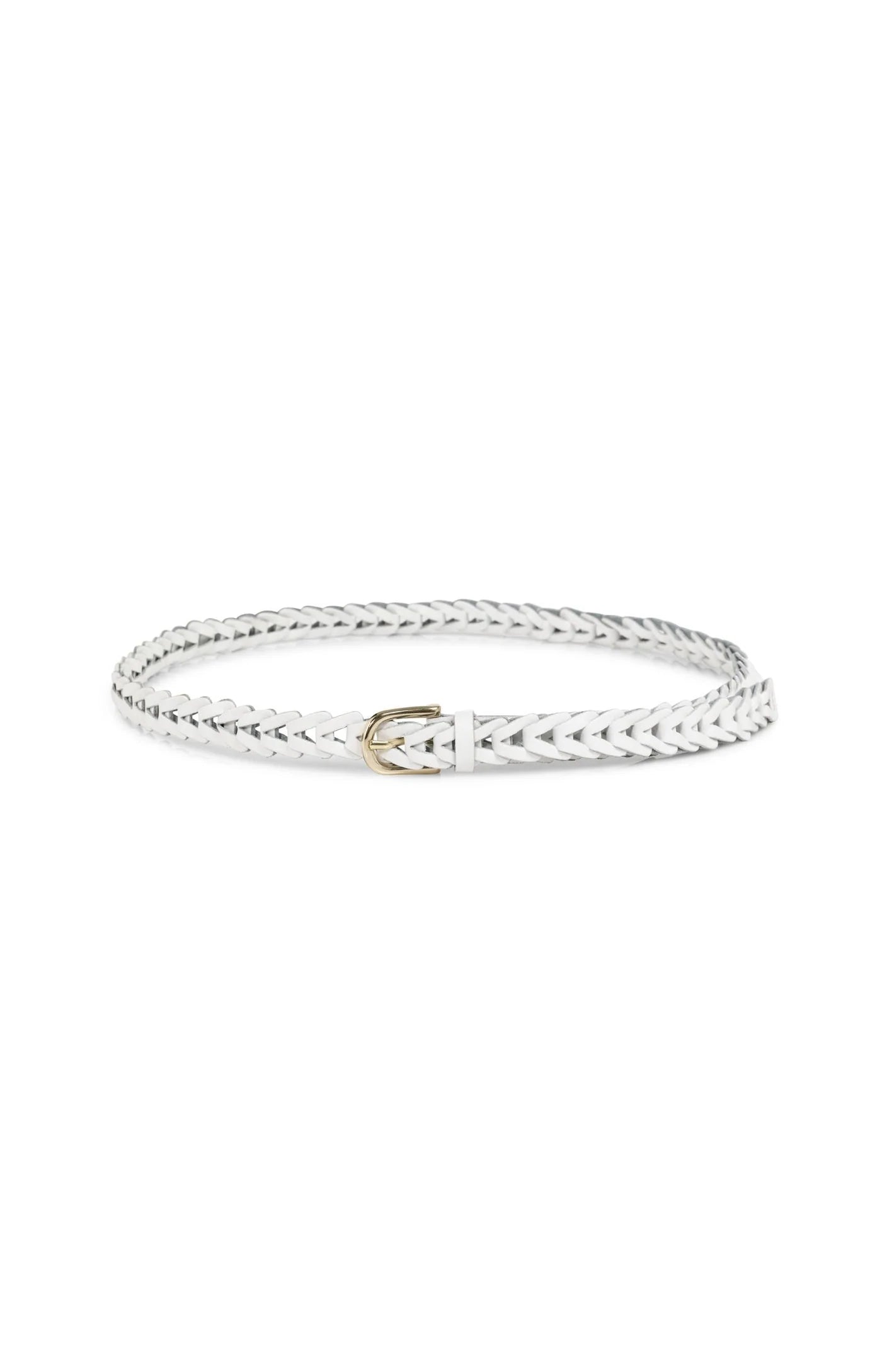 YAYA - Braided Leather Belt with Buckle