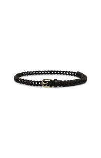 YAYA - Braided Leather Belt with Buckle