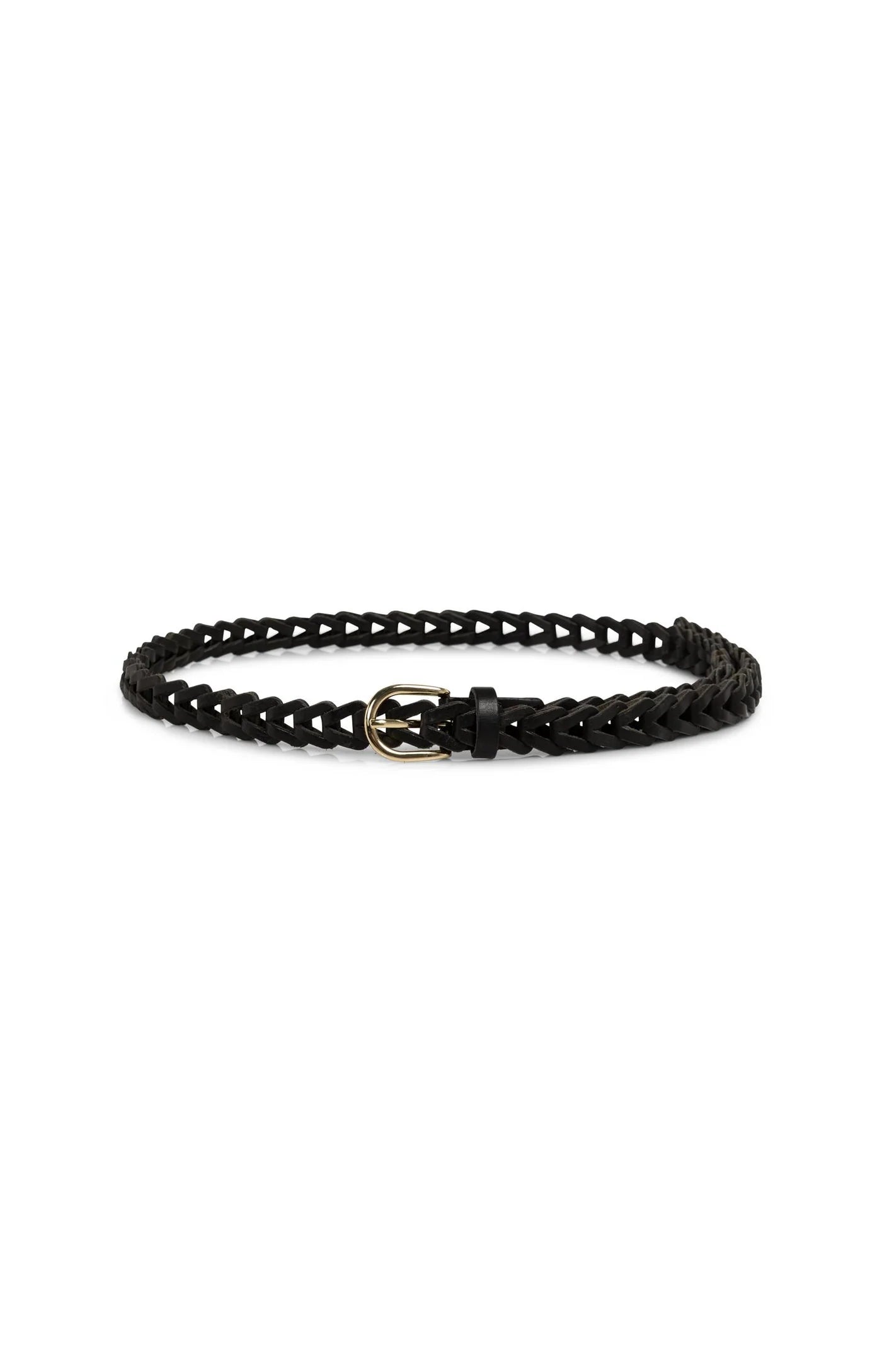 YAYA - Braided Leather Belt with Buckle