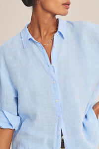 Velvet - Brighton - Woven Linen Button Up in Sailboat