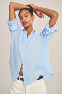 Velvet - Brighton - Woven Linen Button Up in Sailboat