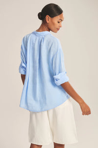 Velvet - Brighton - Woven Linen Button Up in Sailboat
