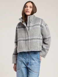 Velvet - Haven Brushed Plaid Jacket in Multi