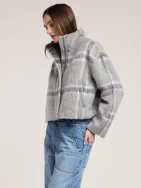 Velvet - Haven Brushed Plaid Jacket in Multi