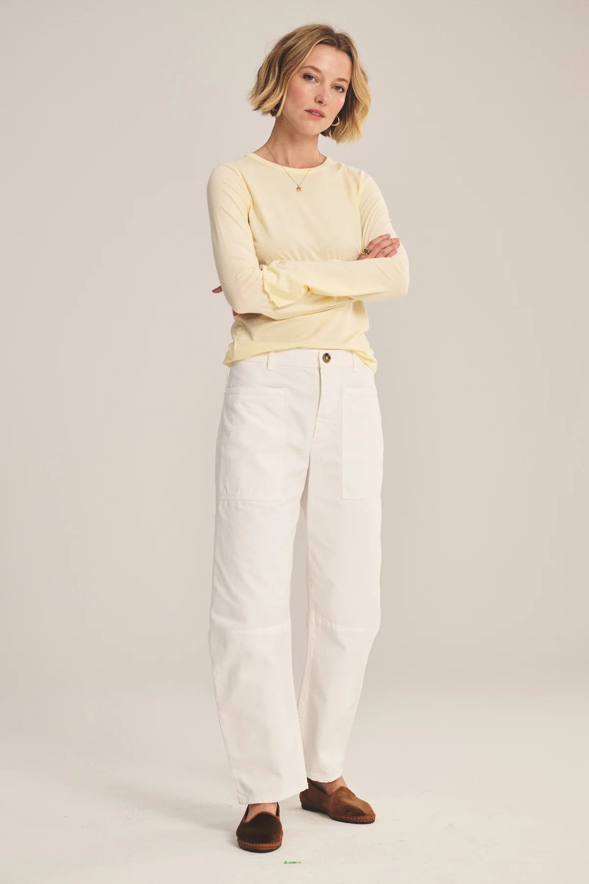 Velvet - Brylie - Sanded Twill Pant in Sleet