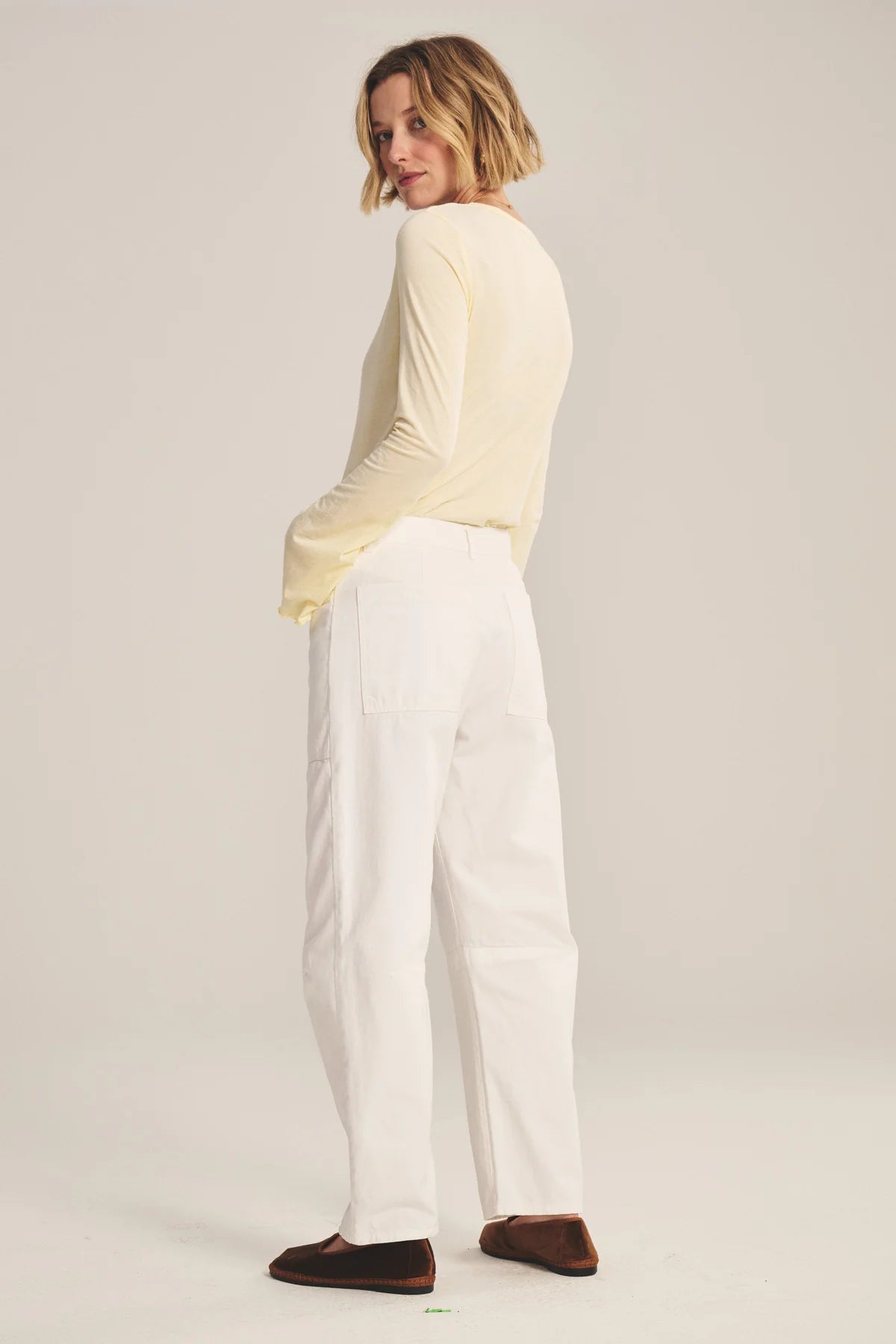 Velvet - Brylie - Sanded Twill Pant in Sleet