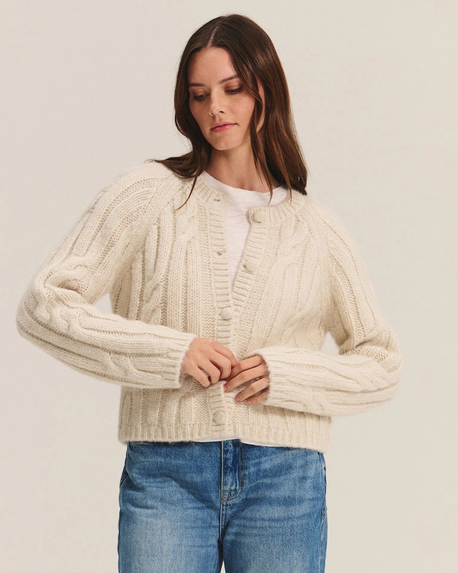 Velvet - Allison - Cable Knit Cardigan