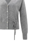 YAYA - Cardigan with tie waist in Medium Grey