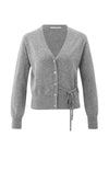 YAYA - Cardigan with tie waist in Medium Grey