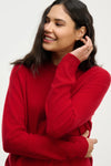 Velvet - Crystal - Cashmere Sweater in Red