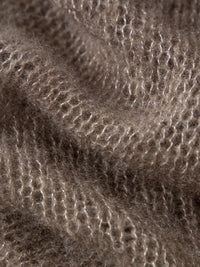 Meilleur Moment - Round Neck Sweater in Raw Velvet Brown